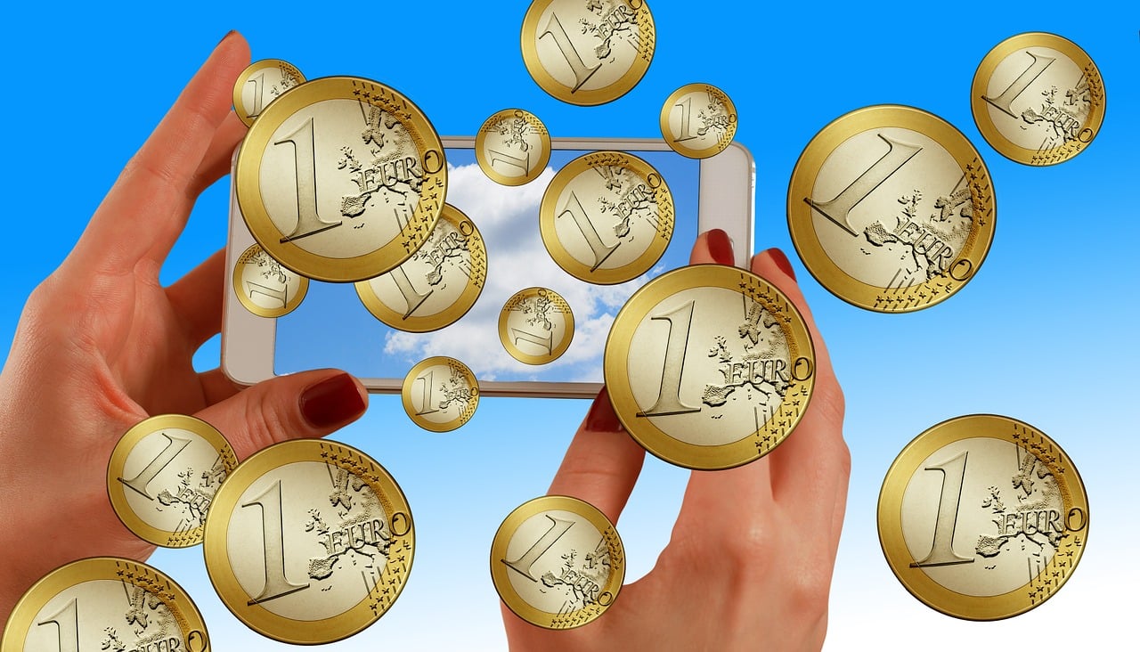 hands, smartphone, euro, money, mobile, on the way, earn money, finance, online, coins, business, household, money, money, earn money, earn money, earn money, earn money, earn money